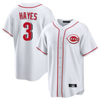 Crovyle C.Reds #3 Ke'Bryan Hayes Player White Game Home Stitched Jerseys