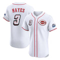 Crovyle C.Reds #3 Ke'Bryan Hayes Player White Speedway Classic Limited Elite Home Stitched Jerseys