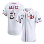 Crovyle C.Reds #3 Ke'Bryan Hayes Player White Speedway Classic Limited Elite Home Stitched Jerseys
