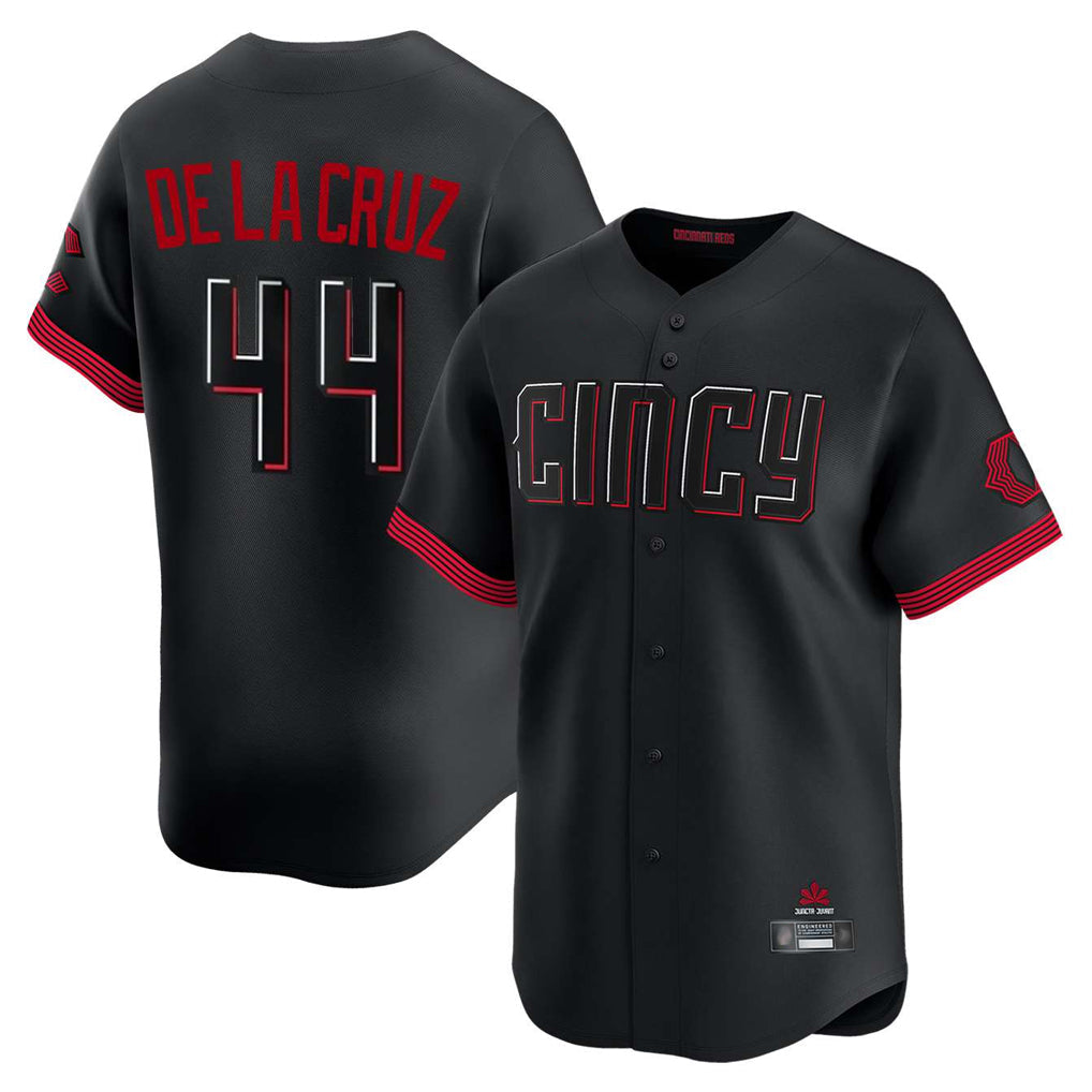 Crovyle C.Reds #44 Elly De La Cruz Player Black City Connect Home Limited Stitched Jerseys