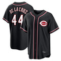 Crovyle C.Reds #44 Elly De La Cruz Player Black Fashion Out Home Game Stitched Jerseys