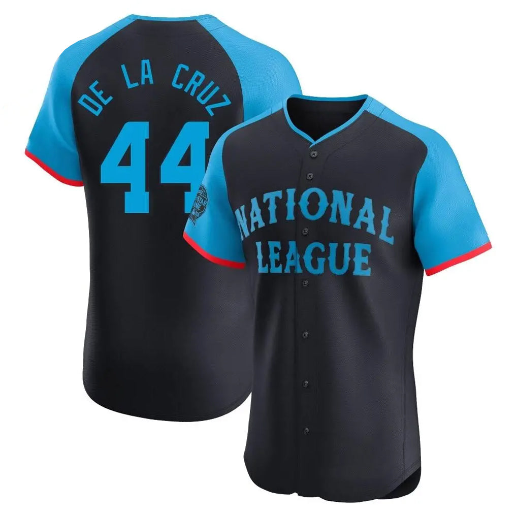 Crovyle C.Reds #44 Elly De La Cruz Player Navy Limited Elite National League All-Star Game Stitched Jerseys