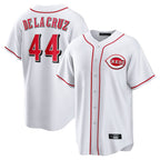 Crovyle C.Reds #44 Elly De La Cruz Player White Game Home Stitched Jerseys