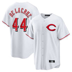 Crovyle C.Reds #44 Elly De La Cruz Player White Home Game Stitched Jerseys