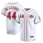 Crovyle C.Reds #44 Elly De La Cruz Player White Home Limited Stitched Jerseys