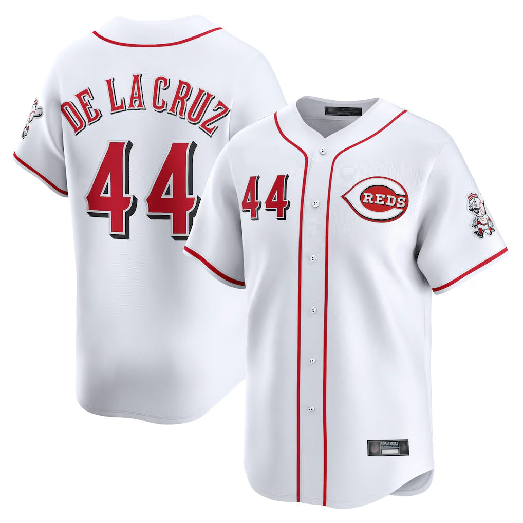 Crovyle C.Reds #44 Elly De La Cruz Player White Home Limited Stitched Jerseys