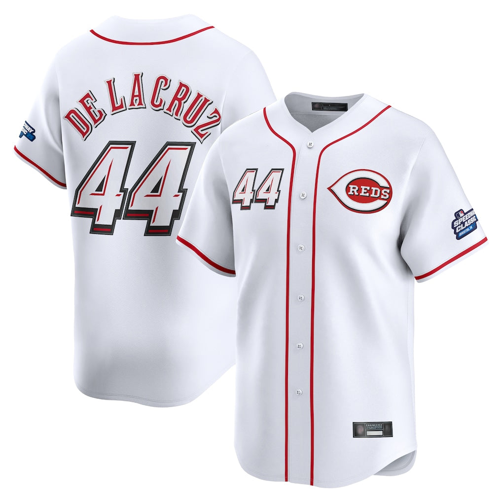 Crovyle C.Reds #44 Elly De La Cruz Player White Speedway Classic Home Limited Stitched Jerseys