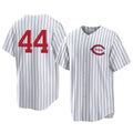 Crovyle C.Reds #44 Elly De La Cruz Player White Stripe Field of Dreams Game Home Stitched Jerseys