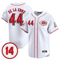 Crovyle C.Reds #44 Elly De La Cruz Player White Vapor Premier Limited Home Stitched Jerseys