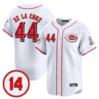 Crovyle C.Reds #44 Elly De La Cruz Player White Vapor Premier Limited Home Stitched Jerseys