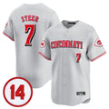 Crovyle C.Reds #7 Spencer Steer Player Gray Vapor Premier Limited Home Stitched Jerseys