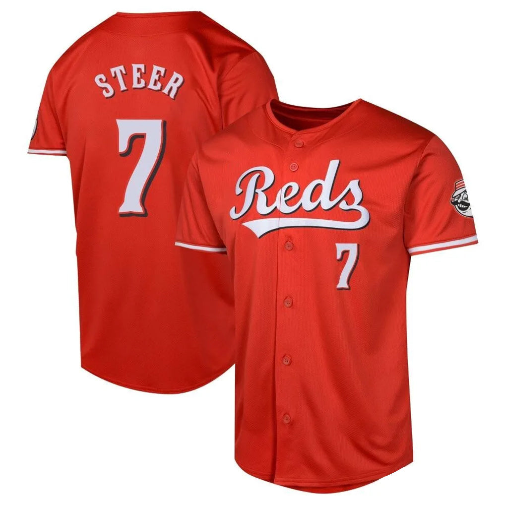 Crovyle C.Reds #7 Spencer Steer Player Red 2026 City Connect Limited Home Stitched Jerseys