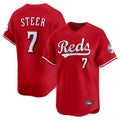 Crovyle C.Reds #7 Spencer Steer Player Red Home Limited Stitched Jerseys