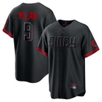 Crovyle C.Reds #9 Matt McLain Player Black City Connect Home Game Stitched Jerseys