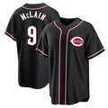 Crovyle C.Reds #9 Matt McLain Player Black Fashion Out Home Game Stitched Jerseys