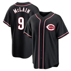 Crovyle C.Reds #9 Matt McLain Player Black Fashion Out Home Game Stitched Jerseys