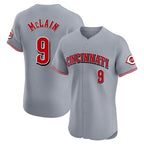 Crovyle C.Reds #9 Matt McLain Player Gray Limited Elite Home Stitched Jerseys