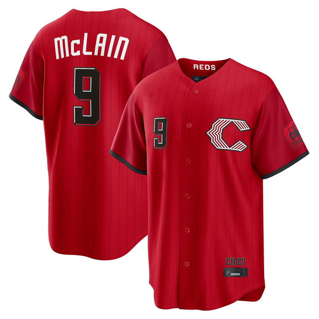 Crovyle C.Reds #9 Matt McLain Player Red 2026 City Connect Home Game Stitched Jerseys