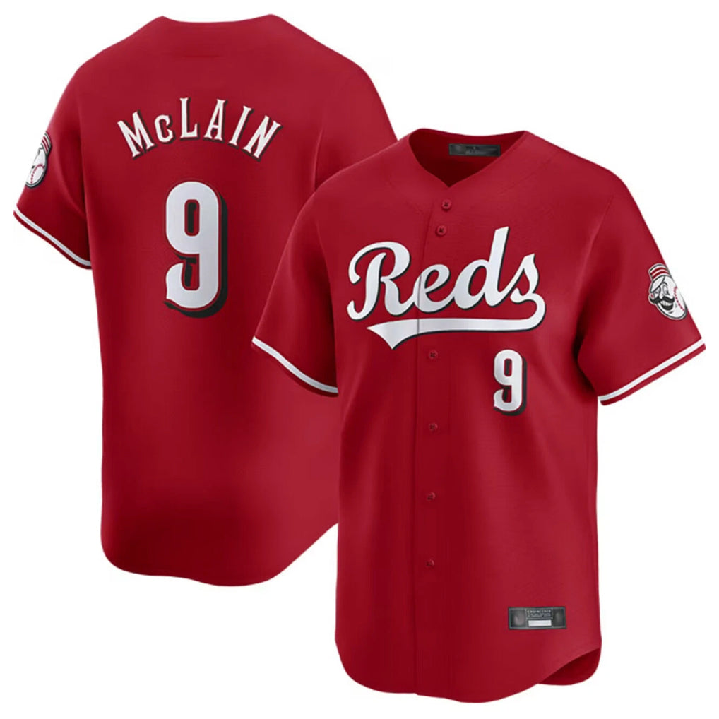 Crovyle C.Reds #9 Matt McLain Player Red Home Limited Stitched Jerseys