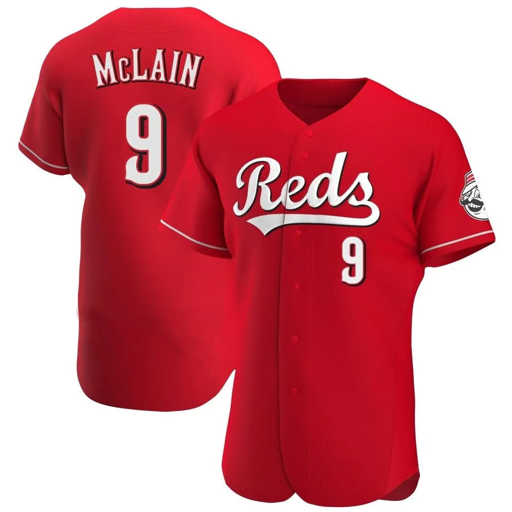 Crovyle C.Reds #9 Matt McLain Player Red Limited Elite Home Stitched Jerseys