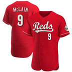 Crovyle C.Reds #9 Matt McLain Player Red Limited Elite Home Stitched Jerseys