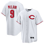 Crovyle C.Reds #9 Matt McLain Player White Home Game Stitched Jerseys