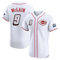 Crovyle C.Reds #9 Matt McLain Player White Speedway Classic Limited Elite Home Stitched Jerseys