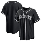 Crovyle C.Rockies Black Fashion Out Home Game Blank Player Stitched Jerseys