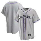 Crovyle C.Rockies Gray Game Home Blank Player Stitched Jerseys