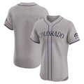 Crovyle C.Rockies Gray Limited Elite Home Blank Player Stitched Jerseys
