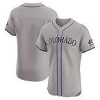 Crovyle C.Rockies Gray Limited Elite Home Blank Player Stitched Jerseys