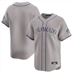 Crovyle C.Rockies Gray Limited Home Blank Player Stitched Jerseys