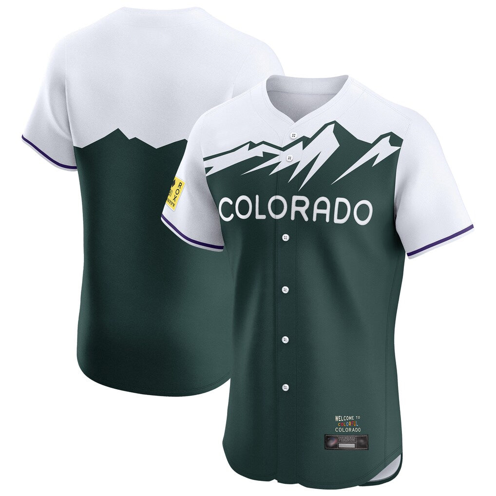 Crovyle C.Rockies Green City Connect Limited Elite Home Blank Player Stitched Jerseys