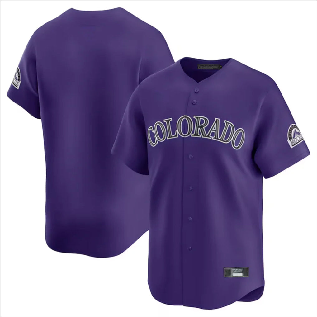 Crovyle C.Rockies Purple Limited Home Blank Player Stitched Jerseys