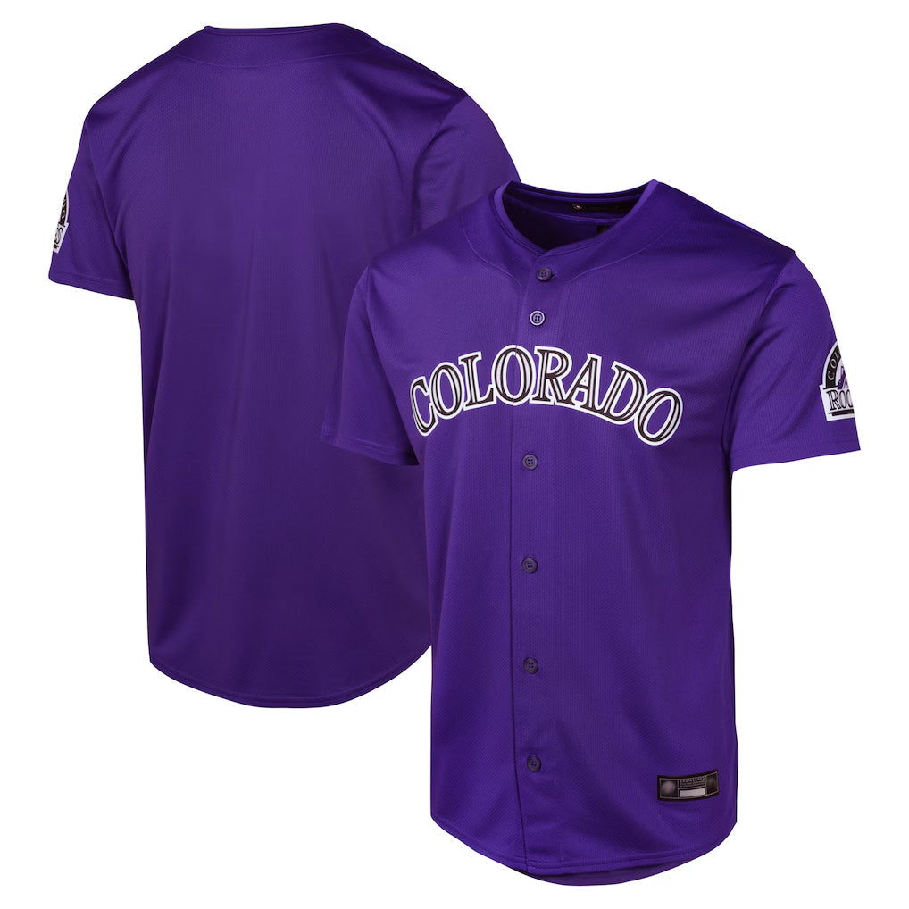 Crovyle C.Rockies Purple Limited Home Game Blank Player Stitched Jerseys