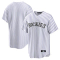 Crovyle C.Rockies White Game Home Blank Player Stitched Jerseys