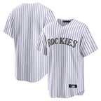 Crovyle C.Rockies White Game Home Blank Player Stitched Jerseys