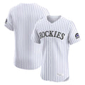 Crovyle C.Rockies White Limited Home Blank Player Stitched Jerseys