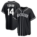 Crovyle C.Rockies #14 Ezequiel Tovar Player Black Fashion Out Home Game Stitched Jerseys