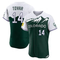 Crovyle C.Rockies #14 Ezequiel Tovar Player Green City Connect Limited Elite Home Stitched Jerseys