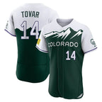 Crovyle C.Rockies #14 Ezequiel Tovar Player Green City Connect Limited Elite Home Stitched Jerseys