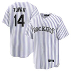 Crovyle C.Rockies #14 Ezequiel Tovar Player White Game Home Stitched Jerseys