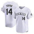 Crovyle C.Rockies #14 Ezequiel Tovar Player White Limited Home Stitched Jerseys