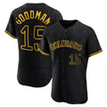 Crovyle C.Rockies #15 Hunter Goodman Player Black Snake Skin City Limited Elite Home Stitched Jerseys