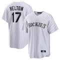 Crovyle C.Rockies #17 Todd Helton Player White Game Home Stitched Jerseys