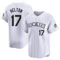 Crovyle C.Rockies #17 Todd Helton Player White Limited Home Stitched Jerseys