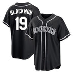 Crovyle C.Rockies #19 Charlie Blackmon Player Black Fashion Out Home Game Stitched Jerseys