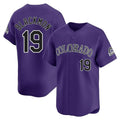 Crovyle C.Rockies #19 Charlie Blackmon Player Purple Limited Home Stitched Jerseys