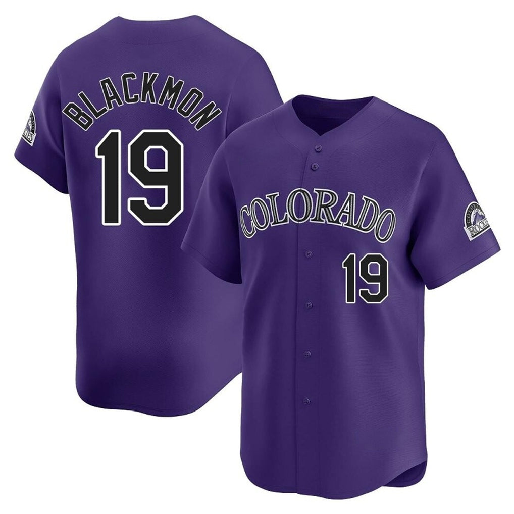 Crovyle C.Rockies #19 Charlie Blackmon Player Purple Limited Home Stitched Jerseys