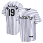 Crovyle C.Rockies #19 Charlie Blackmon Player White Game Home Stitched Jerseys